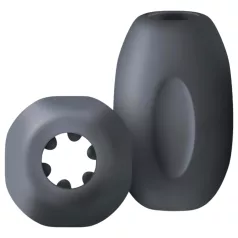   Boners - masturbador portátil - textura realista - silicona gris