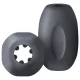 Boners - masturbador portátil - textura realista - silicona gris