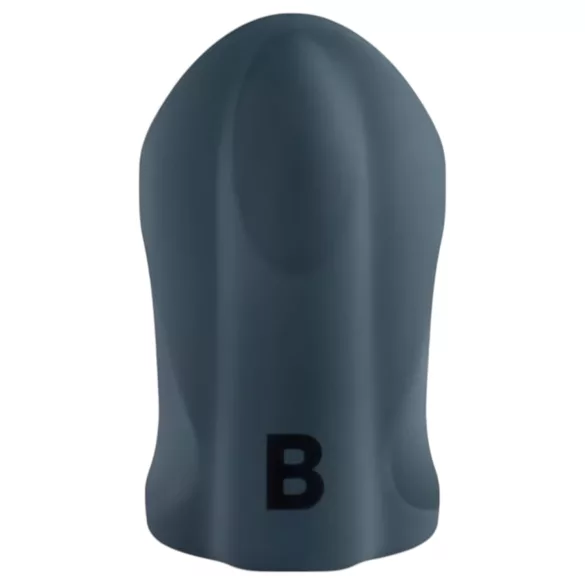 Boners - masturbador abierto recargable vibrador - silicona gris
