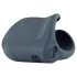 Boners - masturbador abierto recargable vibrador - silicona gris