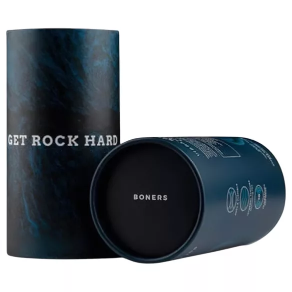 Boners - masturbador abierto recargable vibrador - silicona gris