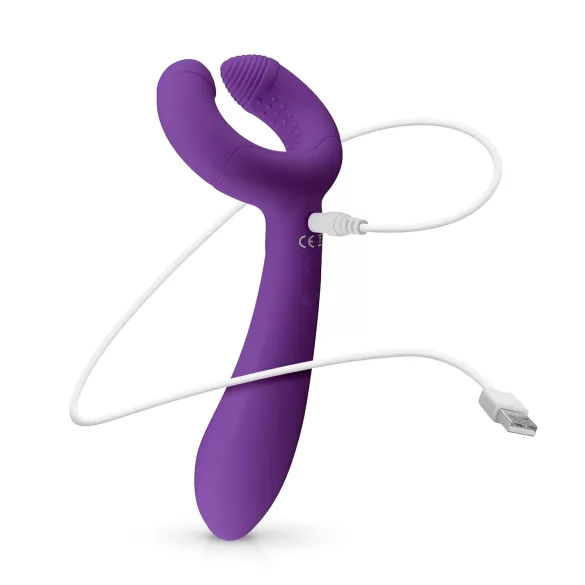 Easytoys Couple - vibrador para pareja recargable e impermeable - lila
