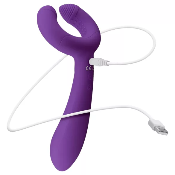 Easytoys Couple - vibrador para pareja recargable e impermeable - lila
