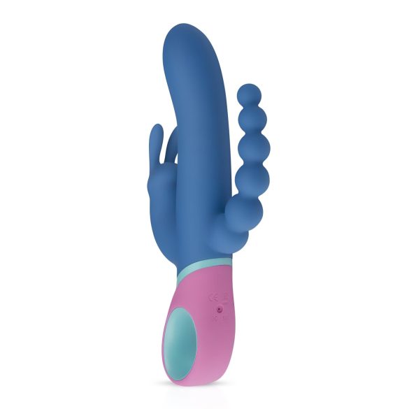 PMV20 Vice Double - vibrador triple rotatorio - silicona azul