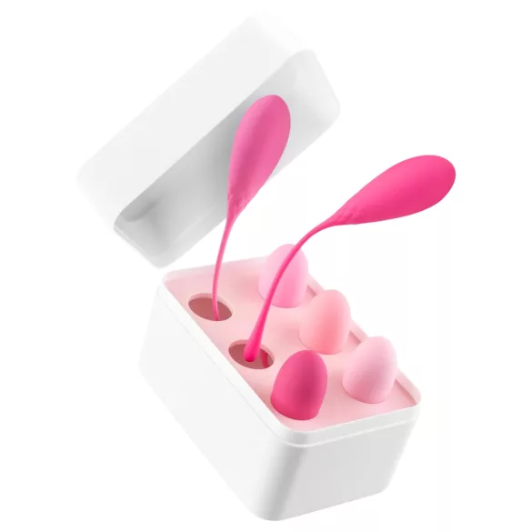 Teazers - set de bolas kegel 6 unidades - silicona rosa