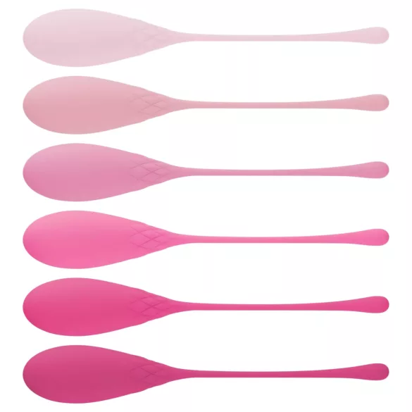 Teazers - set de bolas kegel 6 unidades - silicona rosa
