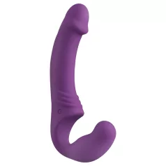  Easytoys - consolador strap-on vibrador recargable sin arnés lila