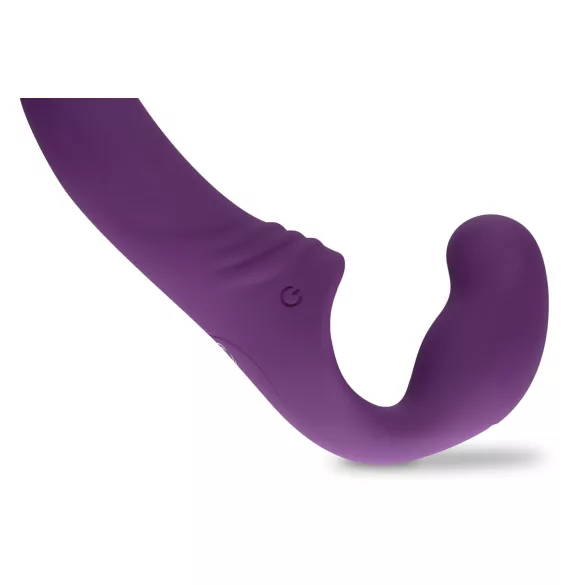 Easytoys - consolador strap-on vibrador recargable sin arnés lila