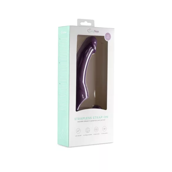 Easytoys - consolador strap-on vibrador recargable sin arnés lila