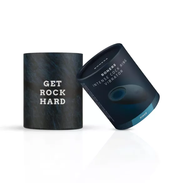 Boners - anillo vibrador recargable impermeable para pene - gris