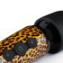 Panthra Shaka Wand - Masajeador Vibrador Recargable (Leopardo-Negro)