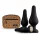 Panthra Kesia - set plug anal de silicona (3 piezas) - negro