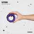 Hueman Saturno - Anillo vibrador recargable e impermeable (púrpura)