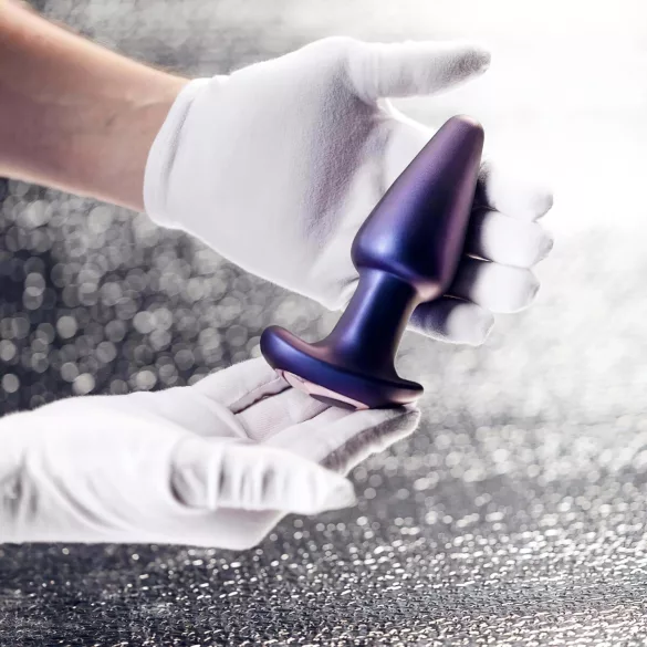 Hueman Meteoroid - vibrador anal rotatorio con esferas - control remoto - lila