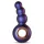 Hueman Outer Space - vibrador anal recargable con perlas - silicona lila