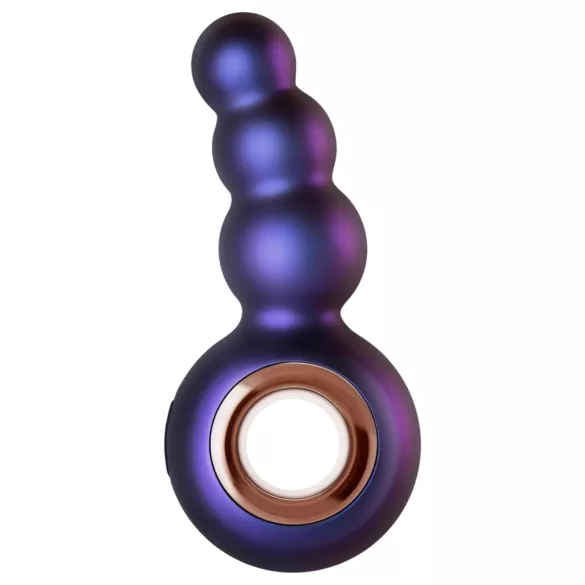 Hueman Outer Space - vibrador anal recargable con perlas - silicona lila