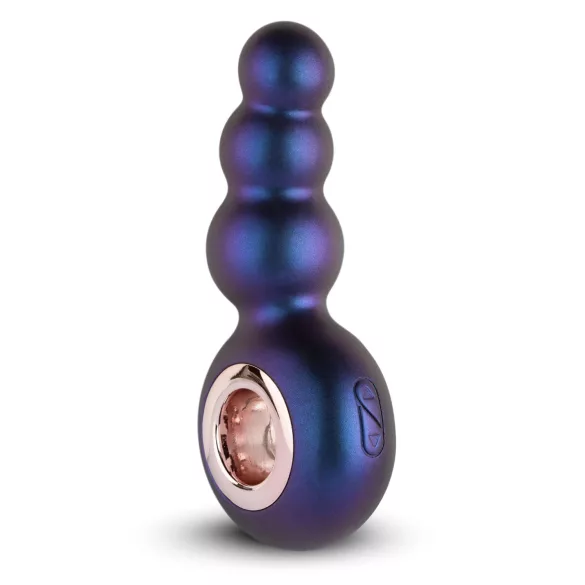 Hueman Outer Space - vibrador anal recargable con perlas - silicona lila