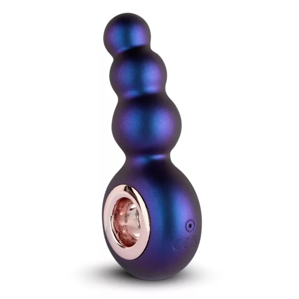 Hueman Outer Space - vibrador anal recargable con perlas - silicona lila