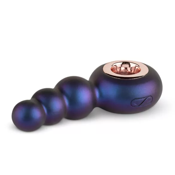 Hueman Outer Space - vibrador anal recargable con perlas - silicona lila