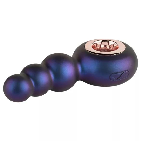 Hueman Outer Space - vibrador anal recargable con perlas - silicona lila