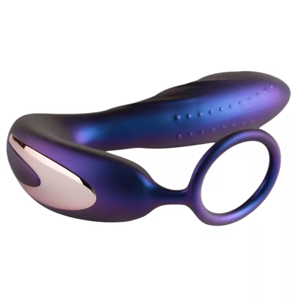 Hueman Black Hole - vibrador anal con control remoto y anillo para el pene (morado)