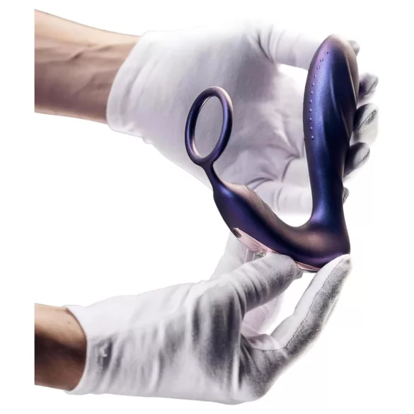Hueman Black Hole - vibrador anal con control remoto y anillo para el pene (morado)