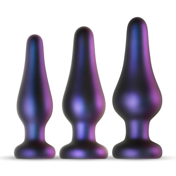 Hueman Comets - plug anal de silicona - set de 3 piezas - lila