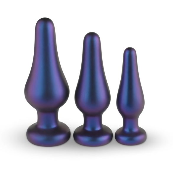 Hueman Comets - plug anal de silicona - set de 3 piezas - lila