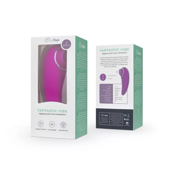 EasyToys Taptastic Vibe - vibrador de clítoris recargable e impermeable (rosa)