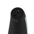 CRUIZR CP02 - masturbador masculino rotatorio vibrador - silicona negra