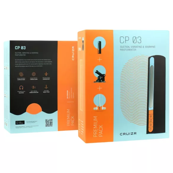 CRUIZR CP03 - masturbador masculino con succión y vibración recargable - negro