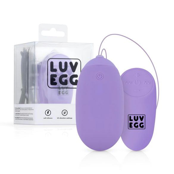 LUV EGG XL - huevo vibrador recargable control remoto - silicona lila