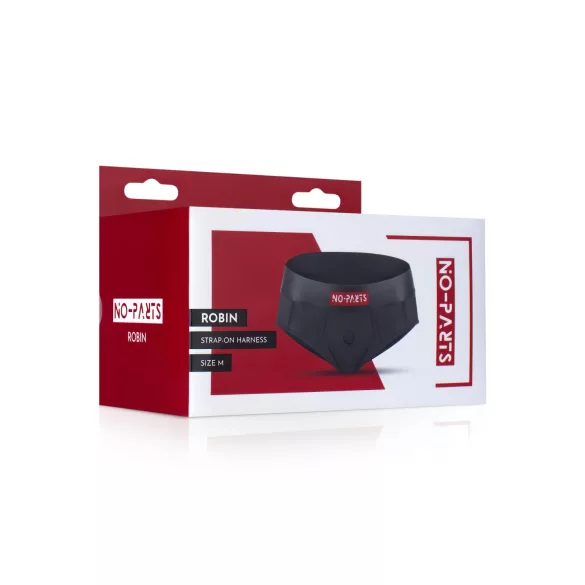 No-Parts Robin - arnés con dildo - negro - talla S