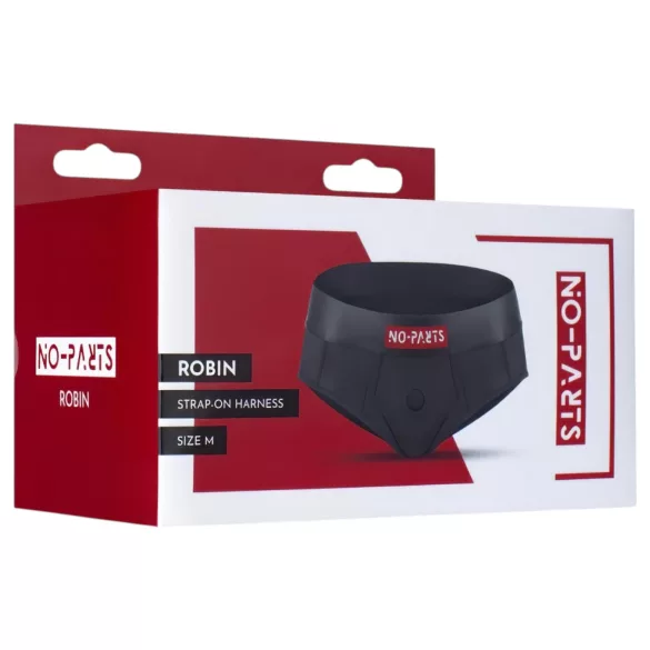 No-Parts Robin - arnés con dildo - negro - talla L