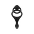 Easytoys - anillo para pene y testículos - elástico - negro