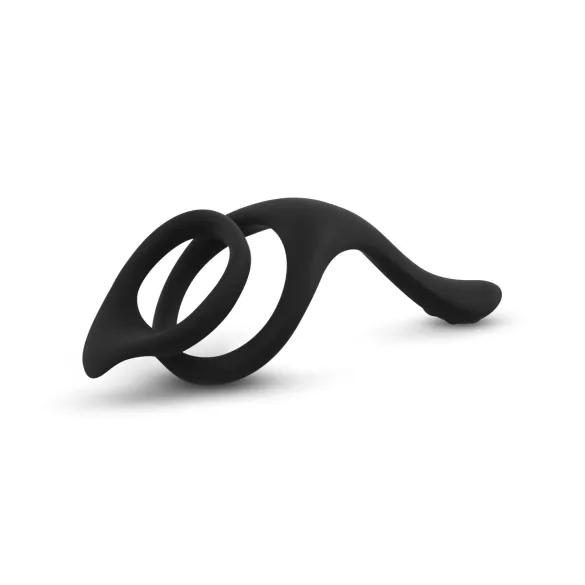 Easytoys - anillo para pene y testículos - elástico - negro