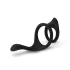 Easytoys - anillo para pene y testículos - elástico - negro
