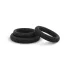 Easytoys - Anillo para pene - set 3 piezas - silicona negra