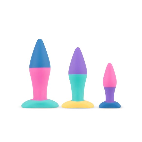 Conjunto de plugs anales expandibles Koda PMV20 (multicolor)