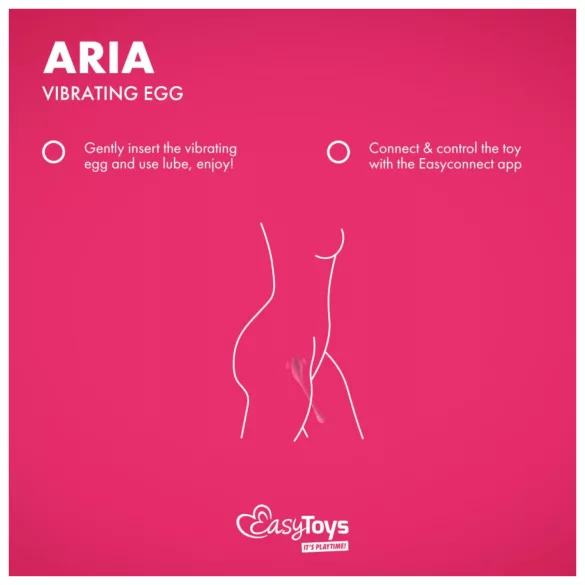 EasyConnect - huevo vibrador inteligente - control remoto - silicona rosa