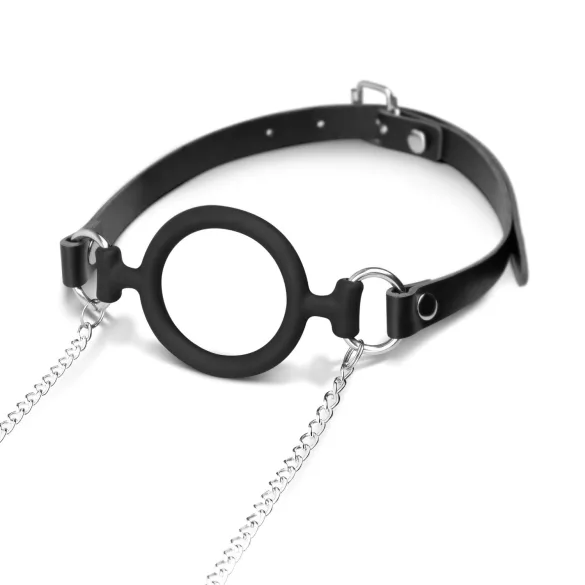 Bedroom Fantasies - mordaza con pinzas para pezones - metal negro plateado