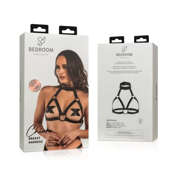 Bedroom Fantasies Chiara - top lencería transparente negro - talla S-XL
