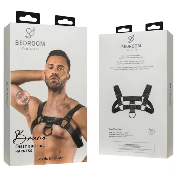 Bedroom Fantasies Bruno - lencería erótica superior - encaje negro - talla S-XL