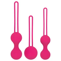 Easytoys - bolas chinas - set de 3 piezas - silicona rosa