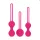 Easytoys - bolas chinas - set de 3 piezas - silicona rosa