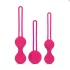 Easytoys - bolas chinas - set de 3 piezas - silicona rosa