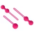 Easytoys - bolas chinas - set de 3 piezas - silicona rosa