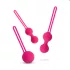 Easytoys - bolas chinas - set de 3 piezas - silicona rosa