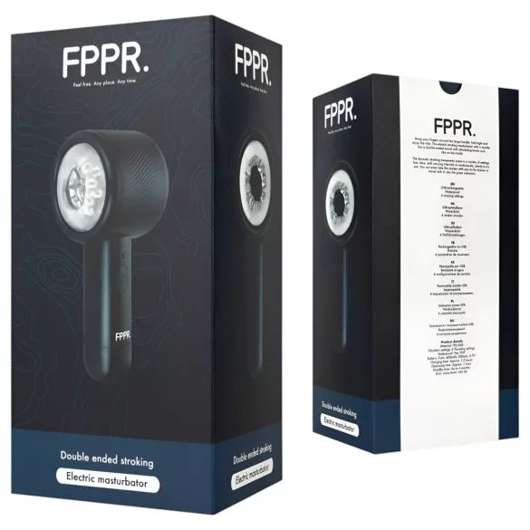 FPPR - masturbador automático recargable - movimiento vertical - negro