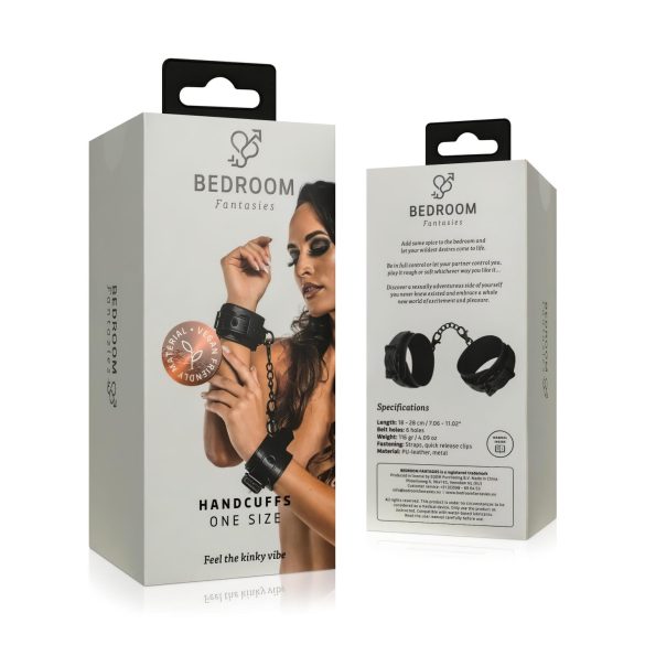 Bedroom Fantasies - esposas para muñeca con cadena - negro